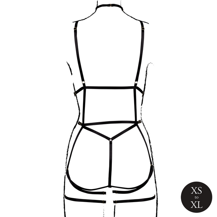 Le Désir Strappy Body Harness Noir