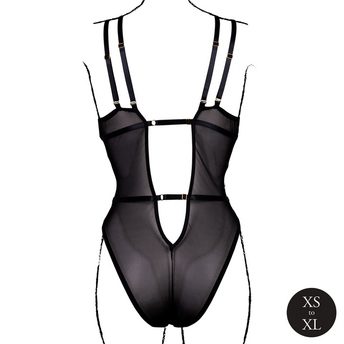 Le Désir Wireless Lace Bodysuit Noir