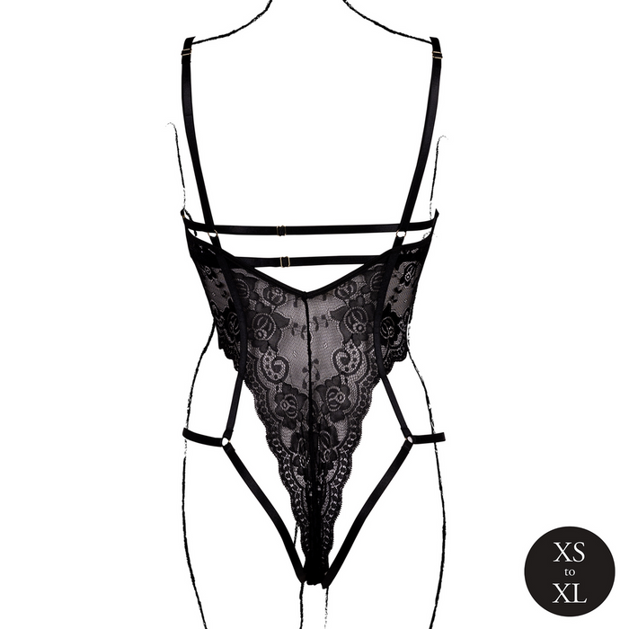 Le Désir Lace Bodysuit Noir