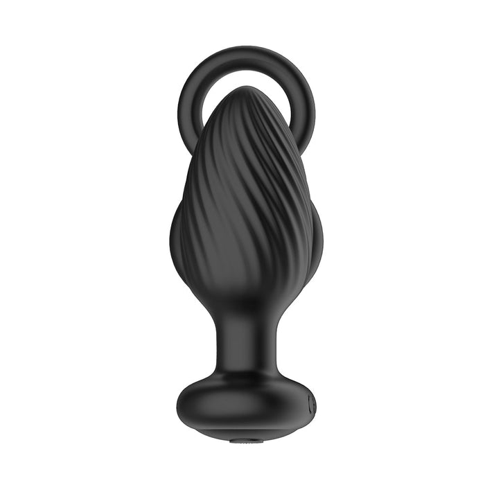 Nexus Tornado Rotating Plug With Cock & Ball Rings Black