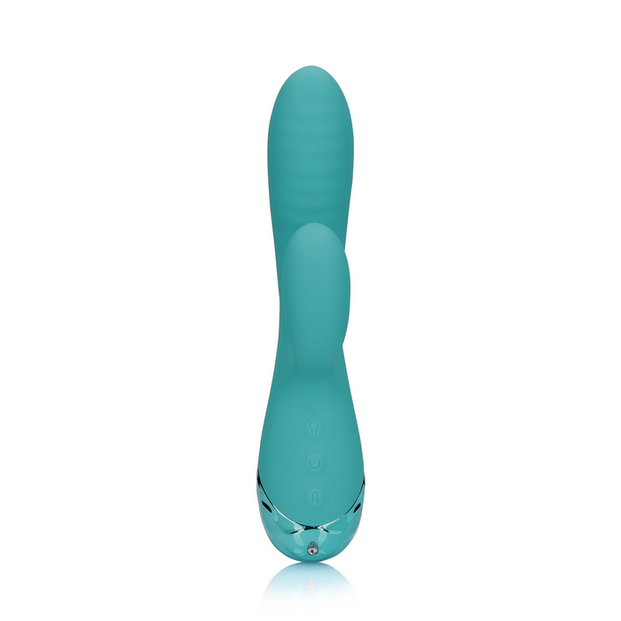 Inflatable Rabbit Vibrator Peacock Blue