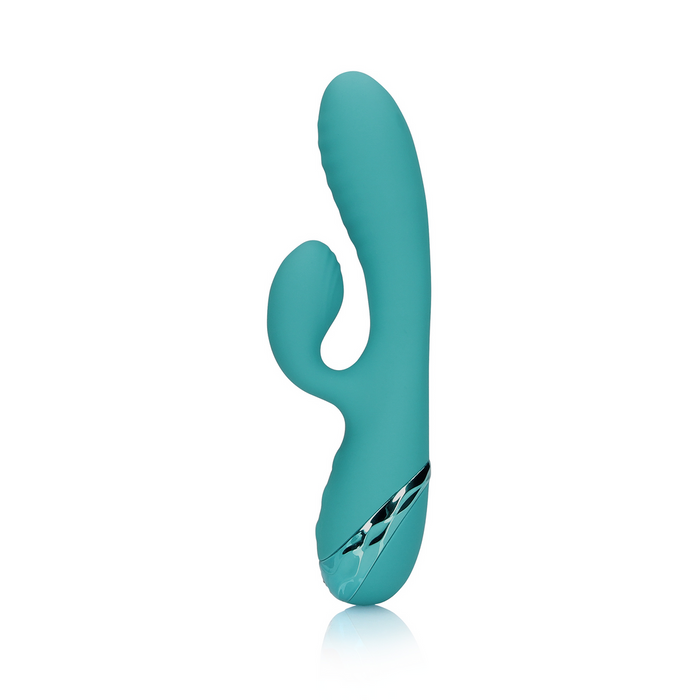 Inflatable Rabbit Vibrator Peacock Blue