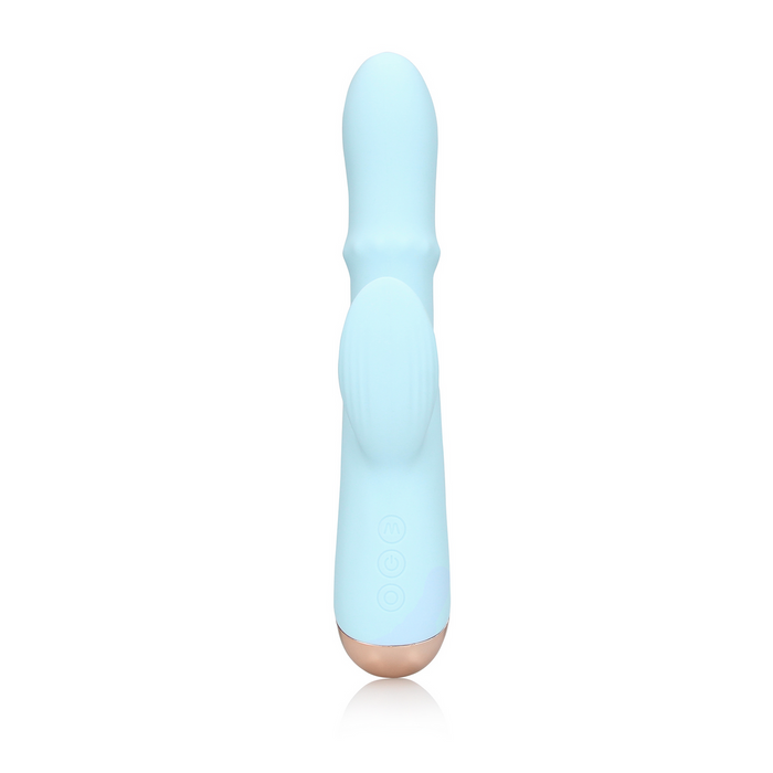 Pulse Wave And Up And Down Moving Ring Vibrator Arctic Blue