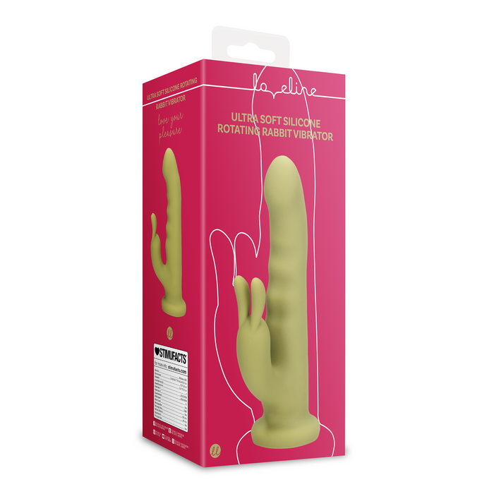 Ultra Soft Silicone Rotating Rabbit Vibrator Spring Sage