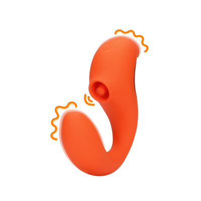 G Spot Vibrator With Clitoral Pulse Wave Untamed Orange