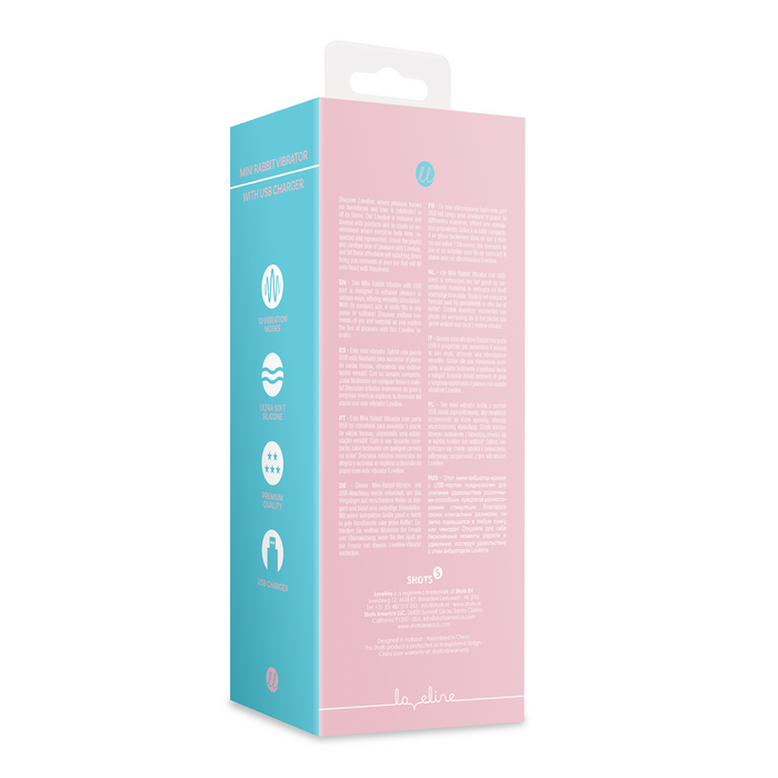 Mini Rabbit Vibrator With Usb Charger Cherry Chiffon