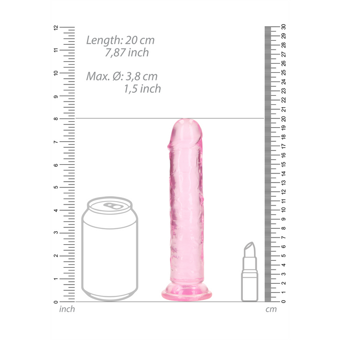 RealRock Crystal Clear Gode 18 cm