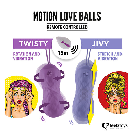 Feelztoys Remote Controlled Motion Love Balls Jivy - Erotes.be