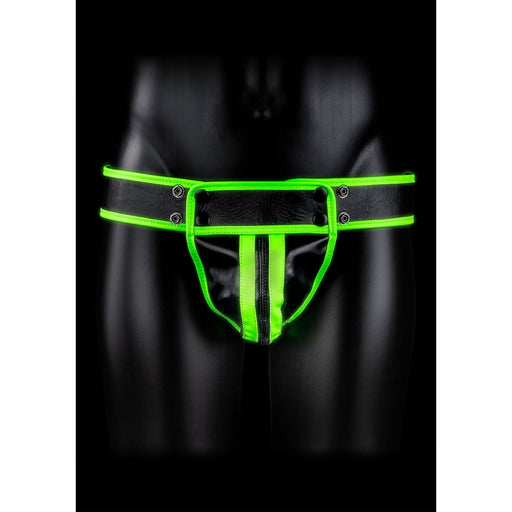 Ouch! Glow in the Dark Gestreepte Jockstrap - L/XL